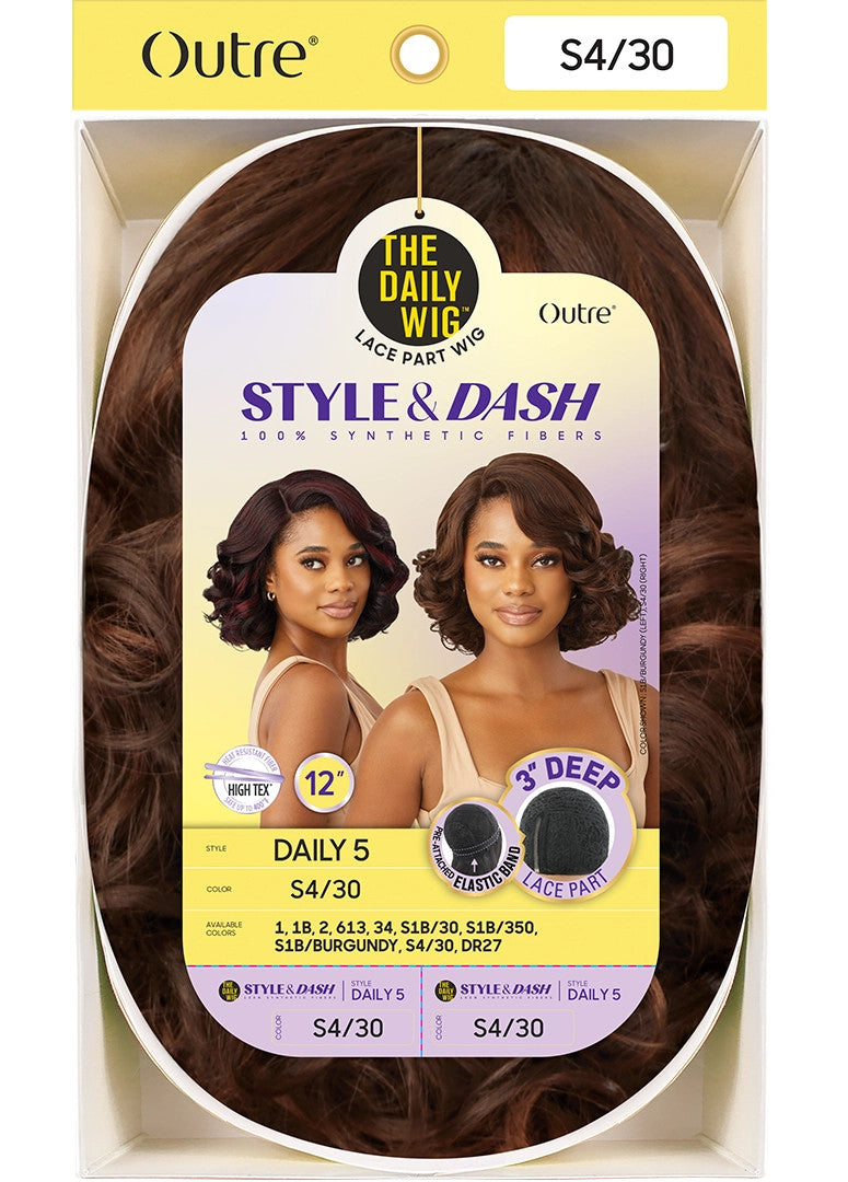 OUTRE The Daily Wig STYLE & DASH Synthetic Lace Part Wig - Daily 5