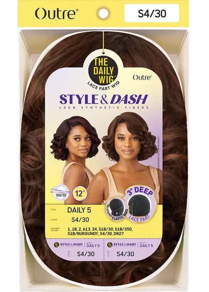 OUTRE The Daily Wig STYLE & DASH Synthetic Lace Part Wig - Daily 5