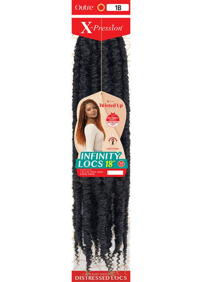 OUTRE Synthetic Braid X Pression Twisted Up - Infinity Locs 18"