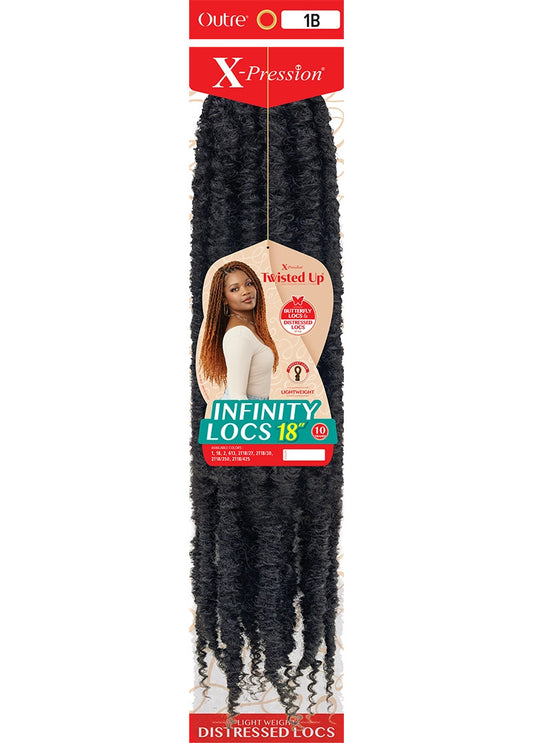 OUTRE Synthetic Braid X Pression Twisted Up - Infinity Locs 18"