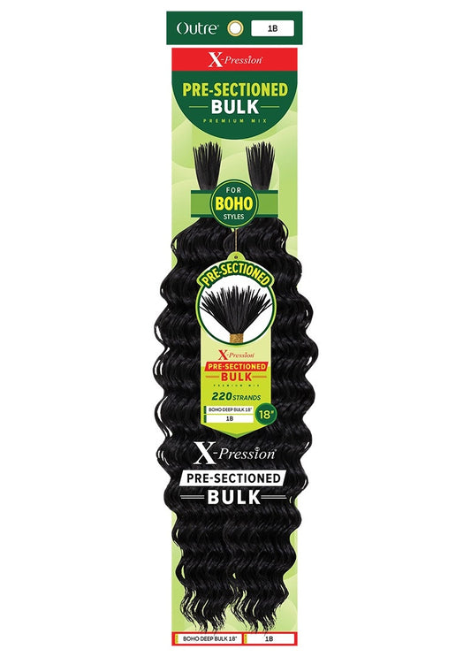 OUTRE  X-Pression Premium Mix Pre-Sectioned Bulk - Boho Deep Bulk 18"