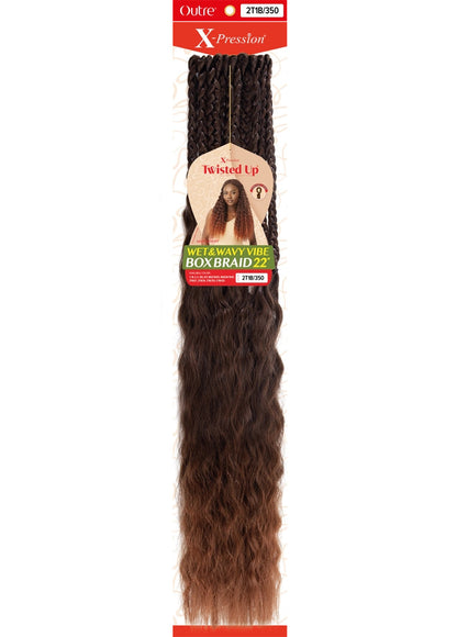 OUTRE Synthetic Braid X Pression Twisted Up - Wet & Wavy Vibe Box Braid 22"