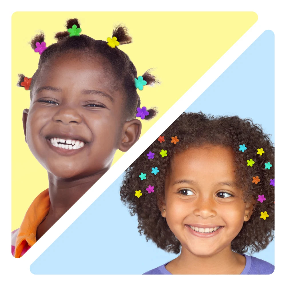 RED Colorful Kids Hair Claw Clips