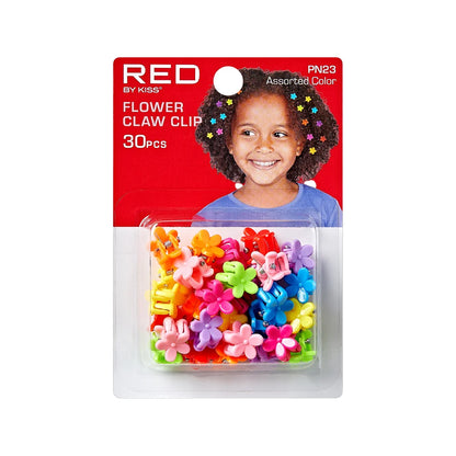 RED Colorful Kids Hair Claw Clips