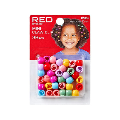 RED Colorful Kids Hair Claw Clips