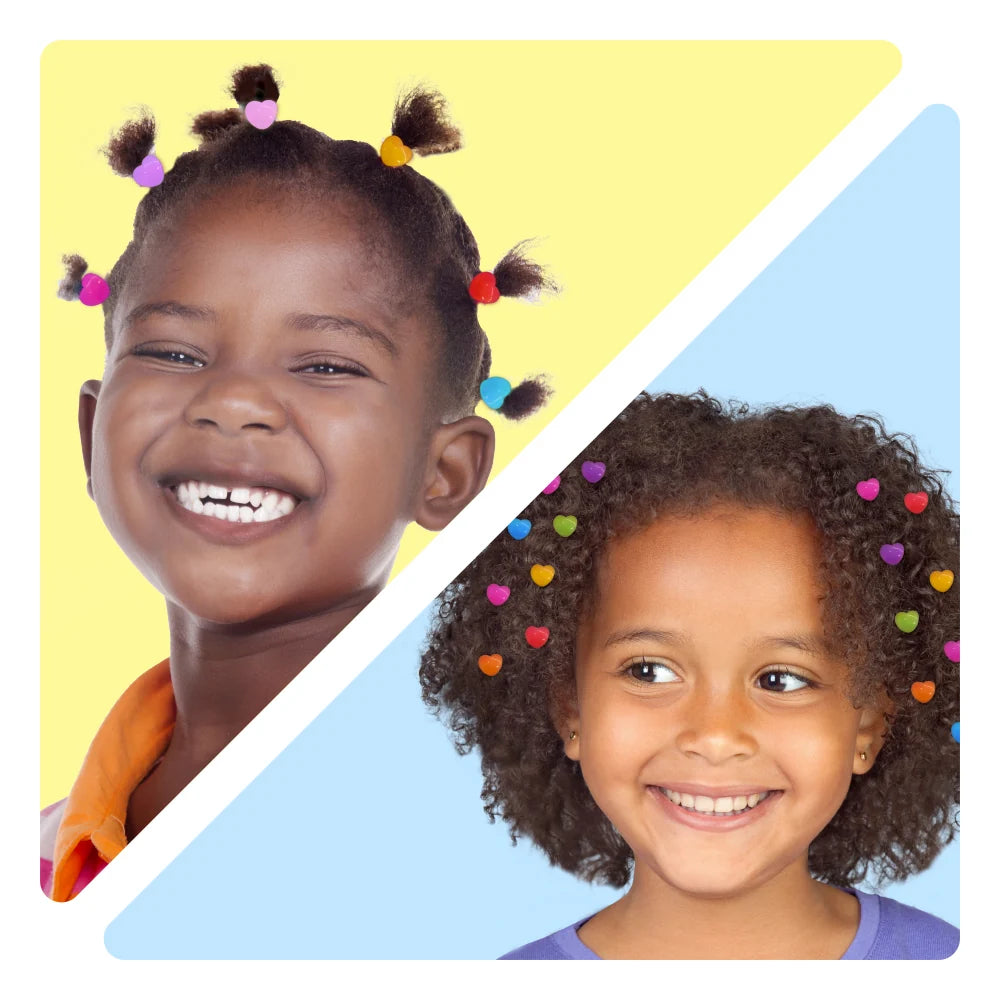 RED Colorful Kids Hair Claw Clips