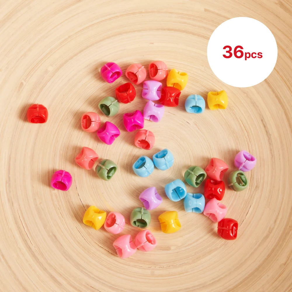 RED Colorful Kids Hair Claw Clips