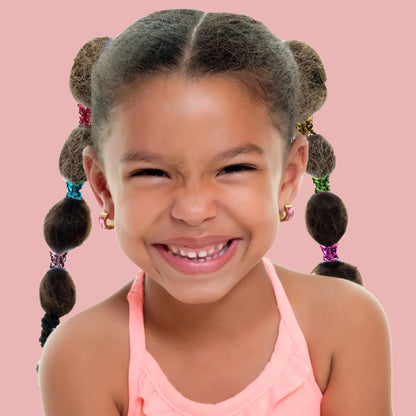 RED Colorful Kids Hair Claw Clips