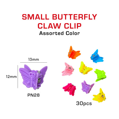 RED Colorful Kids Hair Claw Clips
