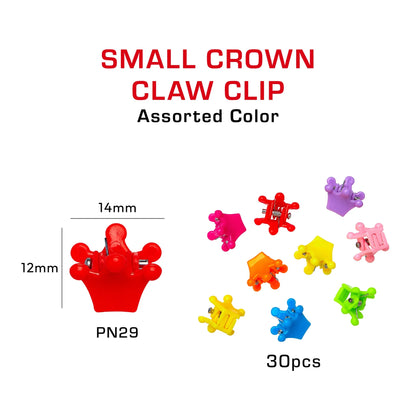 RED Colorful Kids Hair Claw Clips