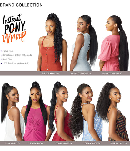 SENSATIONNEL Synthetic Ponytail Instant Pony Wrap LOOSE WAVE 30"