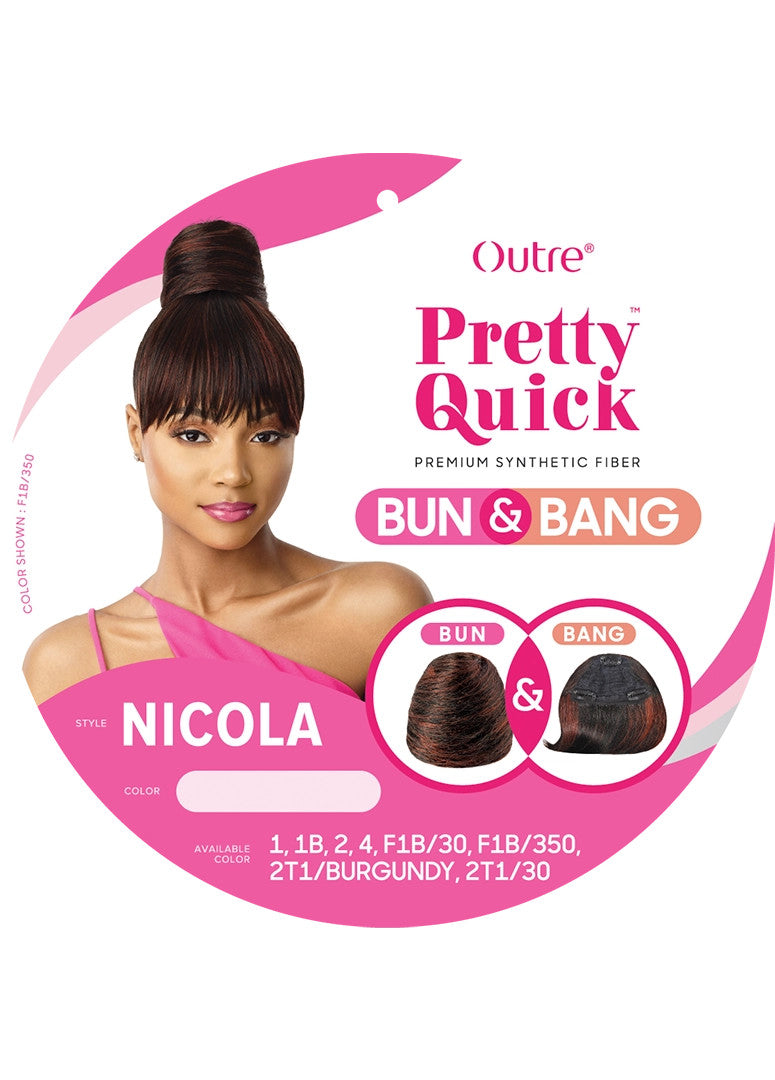 OUTRE Synthetic Pretty Quick Bun X Bang - NICOLA