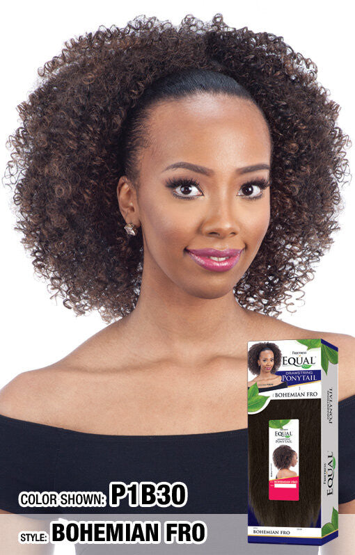 SHAKE N GO Freetress Equal Drawstring Ponytail - BOHEMIAN FRO