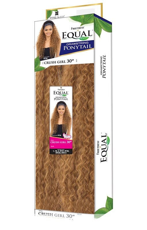 SHAKE N GO Freetress Equal Drawstring Ponytail - CRUSH GIRL 30"