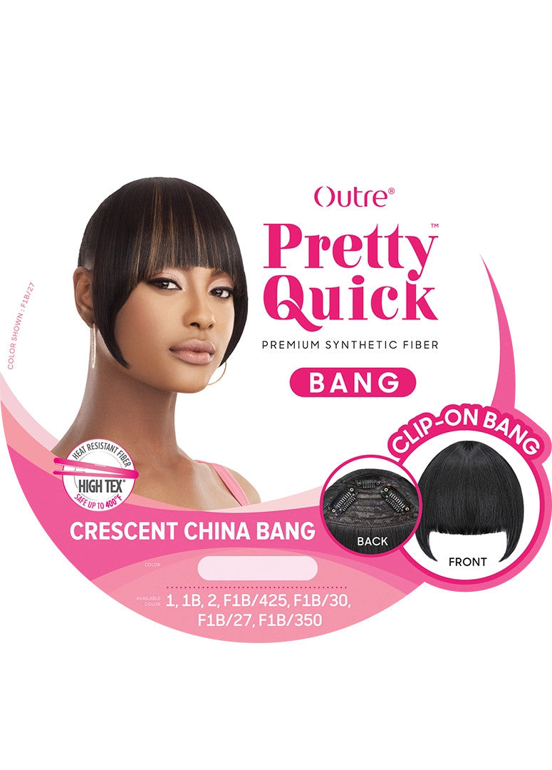 OUTRE Synthetic Pretty Quick Pony - CRESCENT CHINA BANG