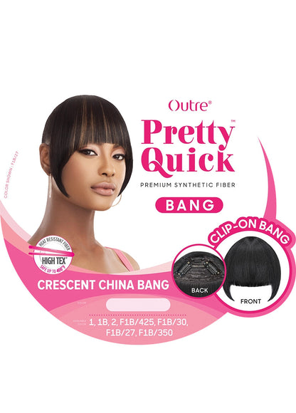 OUTRE Synthetic Pretty Quick Pony - CRESCENT CHINA BANG