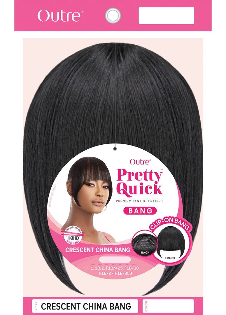 OUTRE Synthetic Pretty Quick Pony - CRESCENT CHINA BANG