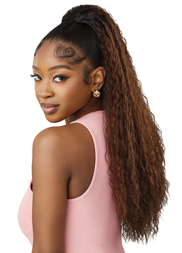 OUTRE Synthetic Pretty Quick Pony Drawstring Ponytail - VIV