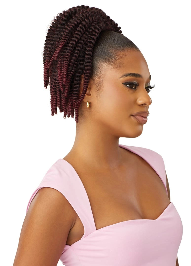 OUTRE Synthetic Pretty Quick Pony Drawstring Ponytail - SPRING TWIST 10"
