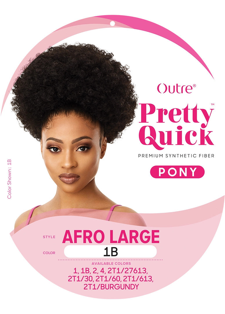 OUTRE Synthetic Pretty Quick Pony Drawstring Ponytail - AFRO LARGE