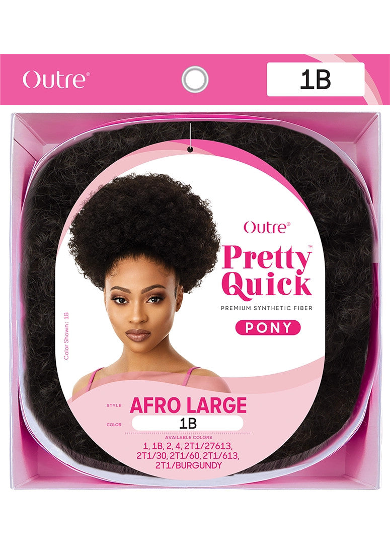 OUTRE Synthetic Pretty Quick Pony Drawstring Ponytail - AFRO LARGE