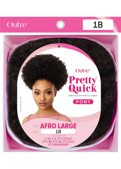 OUTRE Synthetic Pretty Quick Pony Drawstring Ponytail - AFRO LARGE