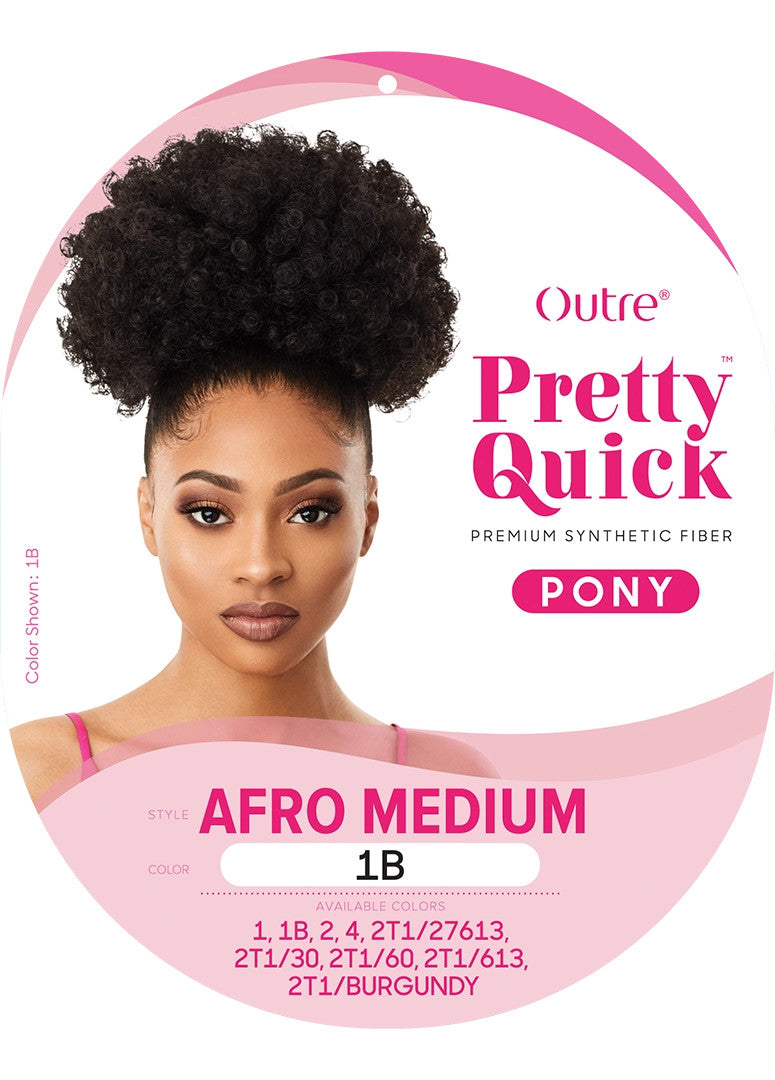 OUTRE Synthetic Pretty Quick Pony Drawstring Ponytail - AFRO MEDIUM