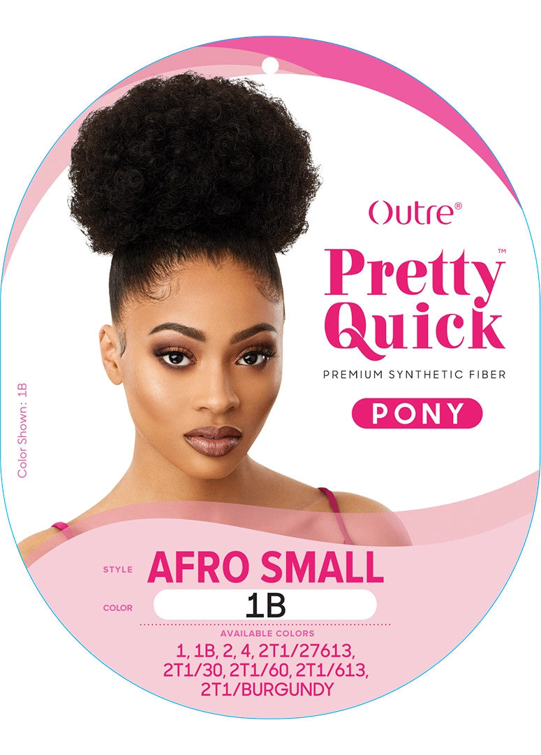 OUTRE Synthetic Pretty Quick Pony Drawstring Ponytail - AFRO SMALL