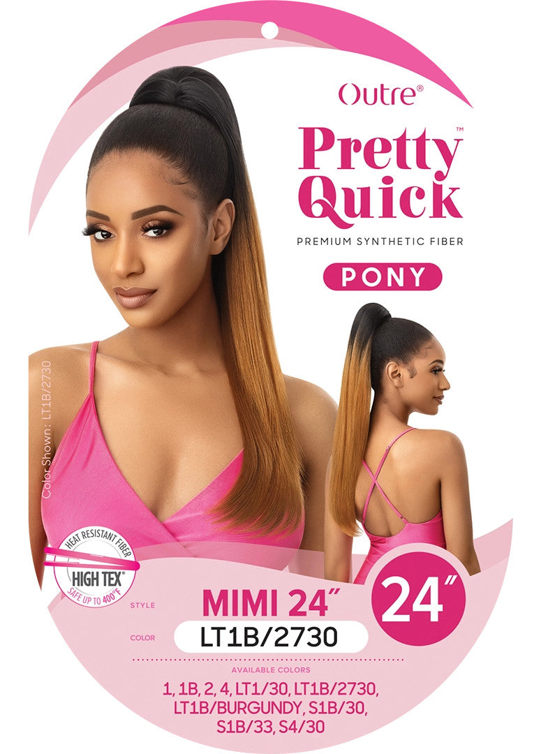 OUTRE Synthetic Pretty Quick Pony - MIMI 24"