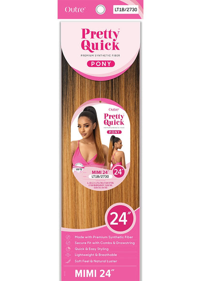 OUTRE Synthetic Pretty Quick Pony - MIMI 24"