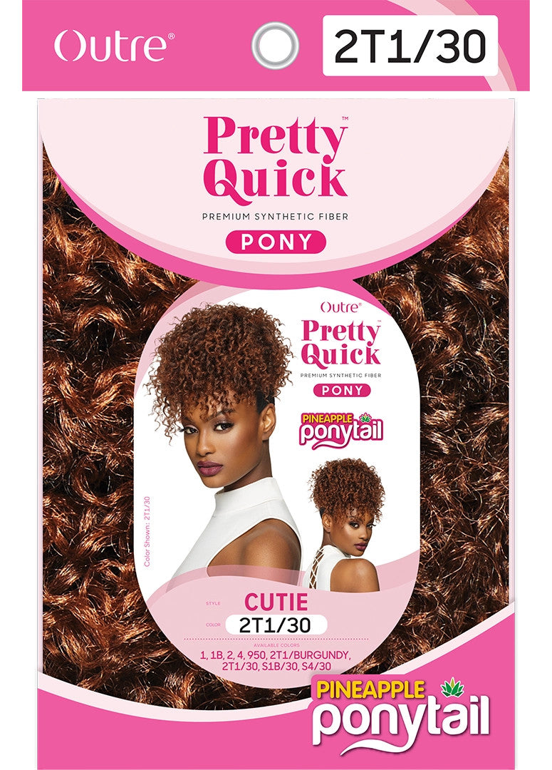 OUTRE Synthetic Pretty Quick Pony Drawstring Ponytail - PINEAPPLE PONY CUTIE