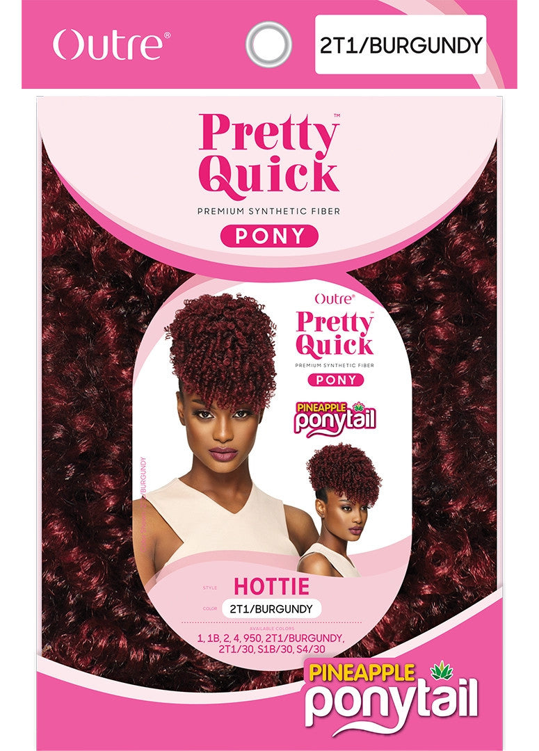 OUTRE Synthetic Pretty Quick Pony Drawstring Ponytail - PINEAPPLE PONY SOFTIE