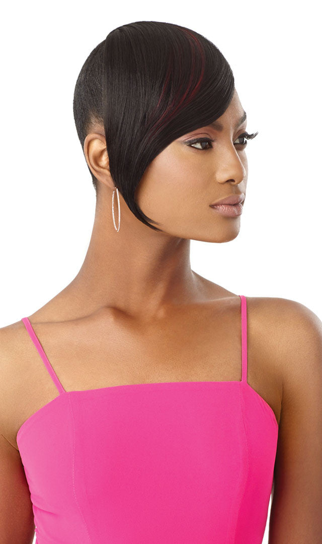 OUTRE Synthetic Pretty Quick Pony - SLEEK SWOOPED BANG