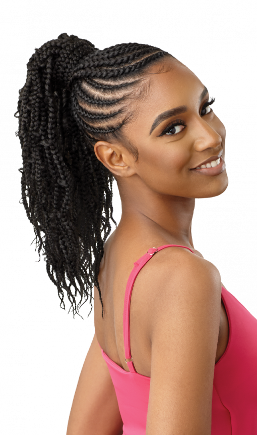 OUTRE Synthetic Pretty Quick Pony - Butterfly Jungle Wavy Box Braid 16