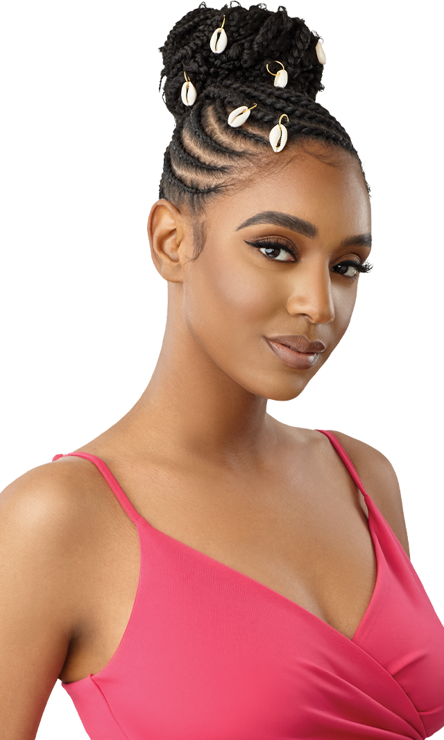 OUTRE Synthetic Pretty Quick Pony - Butterfly Jungle Wavy Box Braid 16