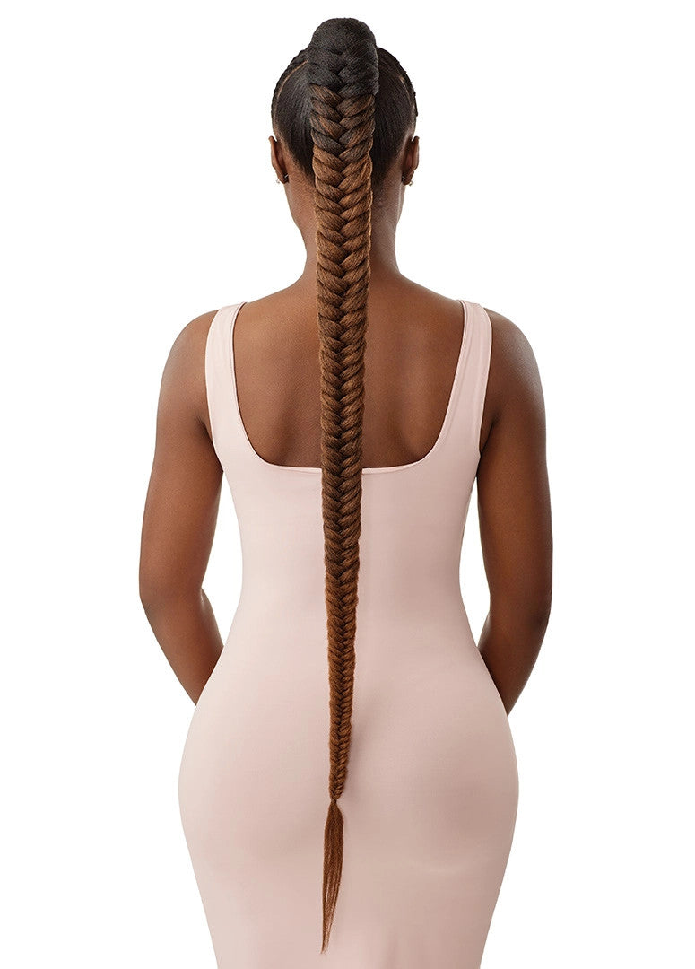 OUTRE Synthetic Pretty Quick Pony - Natural Braided Fishtail 42"