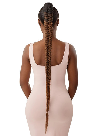 OUTRE Synthetic Pretty Quick Pony - Natural Braided Fishtail 42"