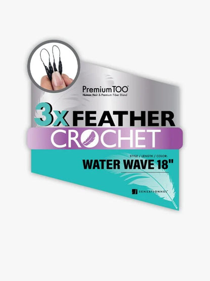 SENSATIONNEL Premium TOO Feather Crochet - 3X WATER WAVE 18"