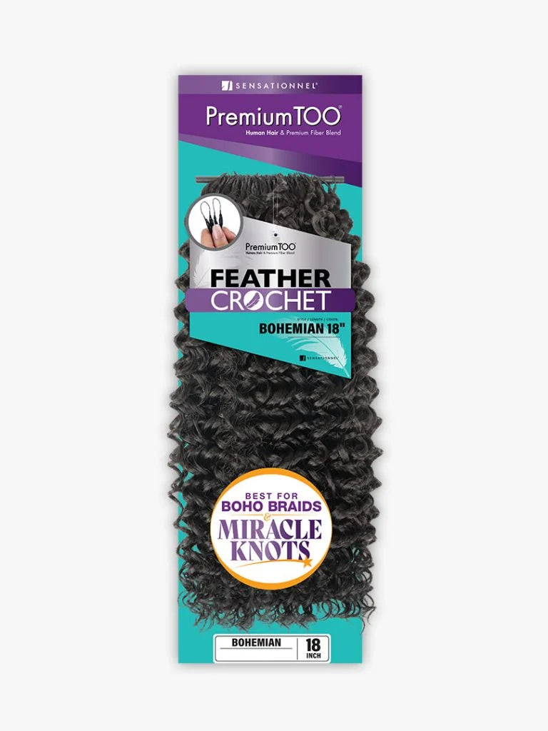 SENSATIONNEL Premium TOO Feather Crochet - BOHEMIAN (18"-22")