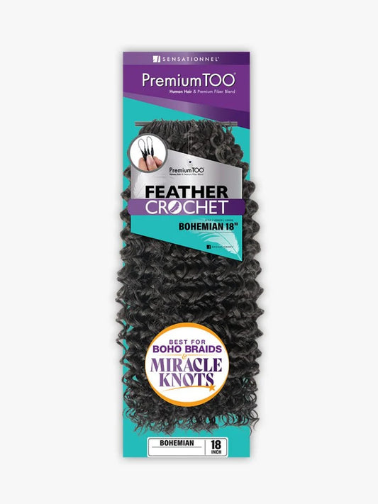 SENSATIONNEL Premium TOO Feather Crochet - BOHEMIAN (18"-22")