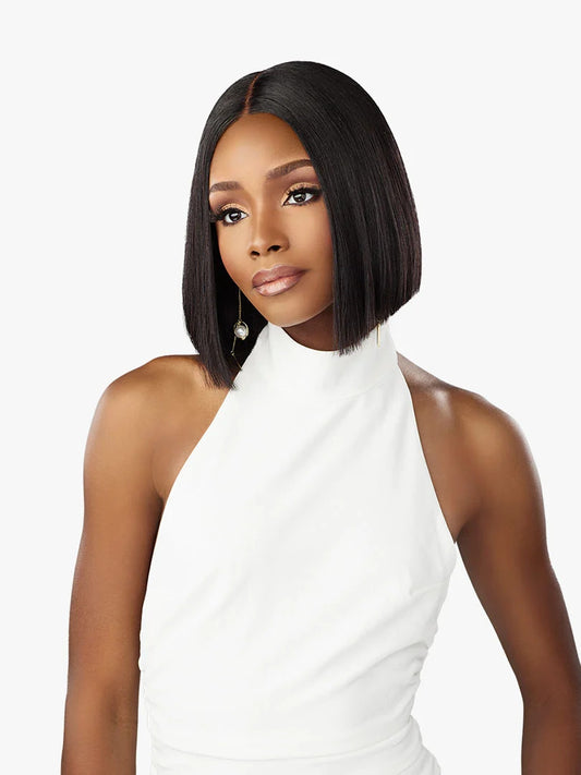 SENSATIONNEL Pearlish 100% Virgin Remi Human Hair 2X6 HD Lace Wig - CLASSIC BOB (10"-12")