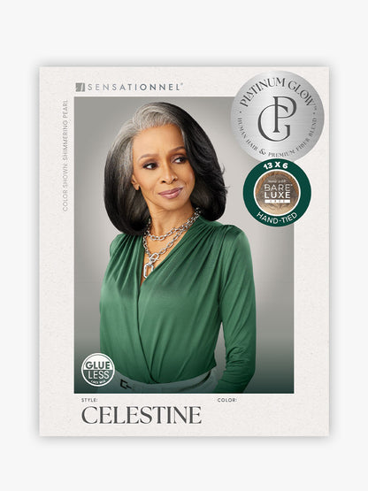 SENSATIONNEL Synthetic Bare Lace Front Wig - Platinum Glow CELESTINE