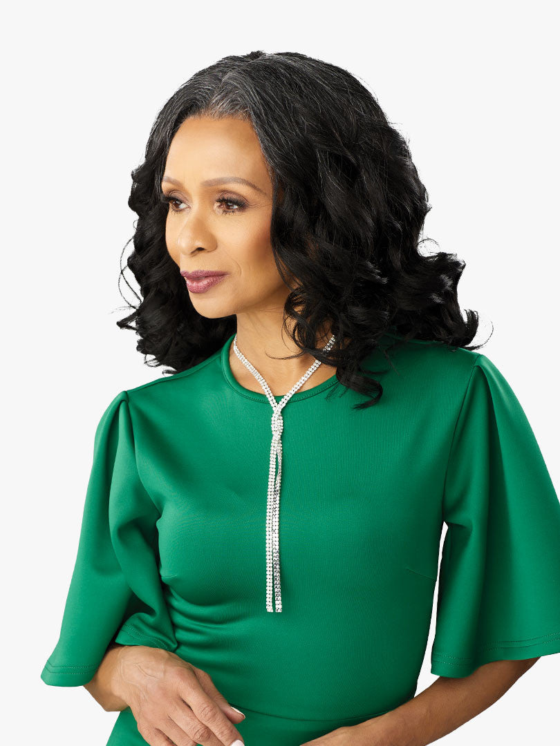 SENSATIONNEL Synthetic Bare Lace Front Wig - Platinum Glow CORALINE