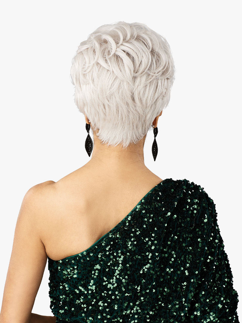 SENSATIONNEL Synthetic Bare Lace Front Wig - Platinum Glow DELPHINE