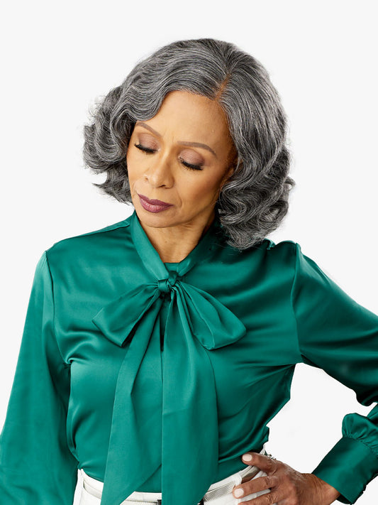 SENSATIONNEL Synthetic Bare Lace Front Wig - Platinum Glow VIVIENNE