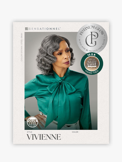 SENSATIONNEL Synthetic Bare Lace Front Wig - Platinum Glow VIVIENNE