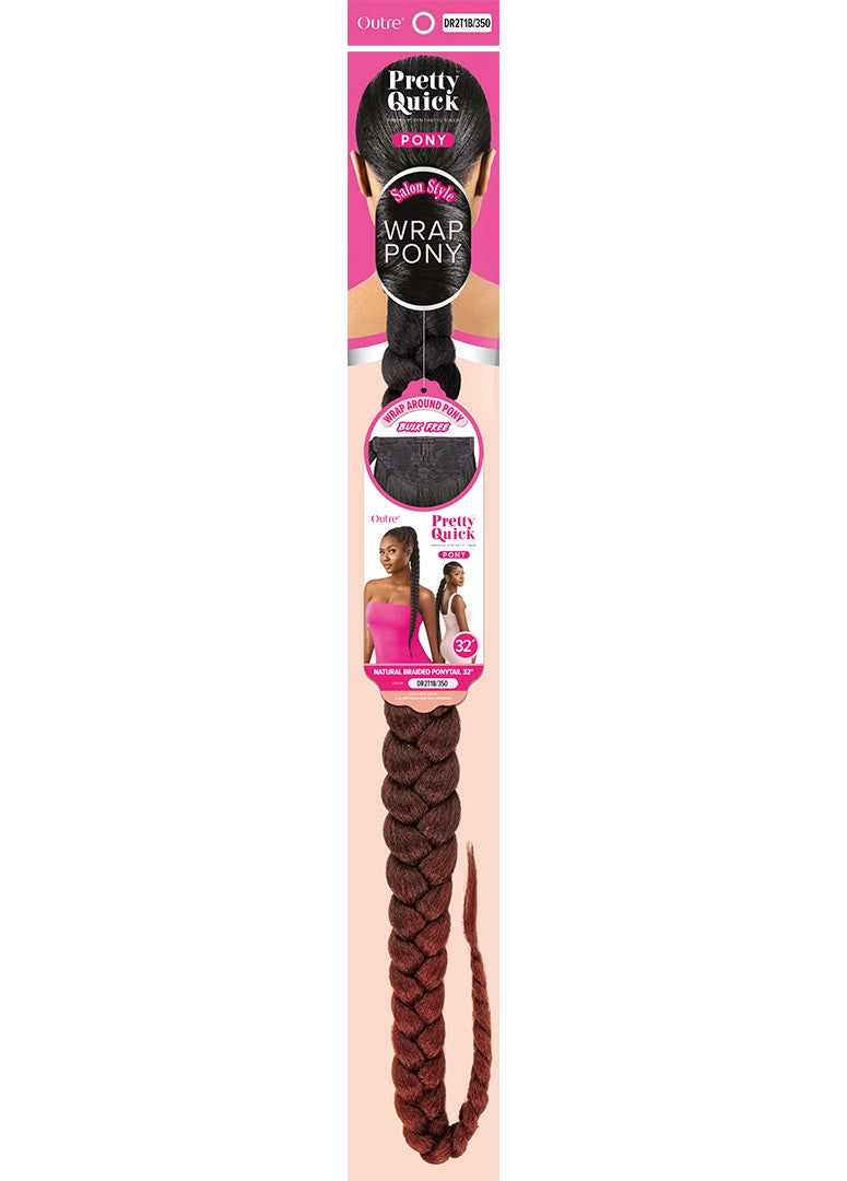 OUTRE Synthetic Pretty Quick Pony - Natural Braided Ponytail 32"