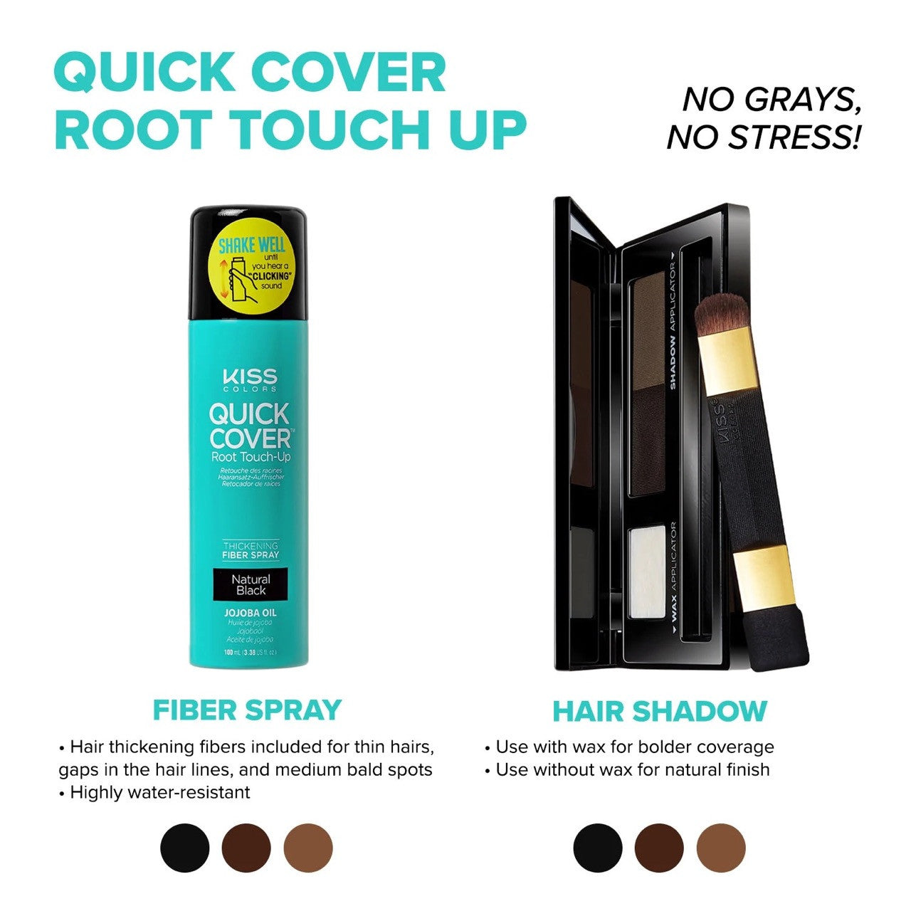 KISS Color & Care Quick Cover Root Touch-Up Fiber Spray