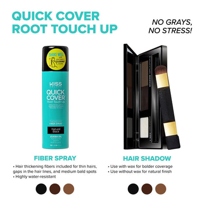 KISS Color & Care Quick Cover Root Touch-Up Fiber Spray