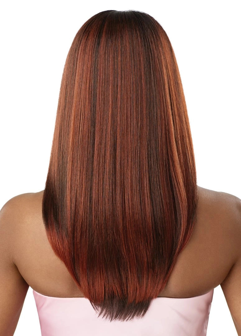 OUTRE Human Hair Blend Airtied Vanish HD+ Lace Front Wig - HHB-Sleek YakiI 20"